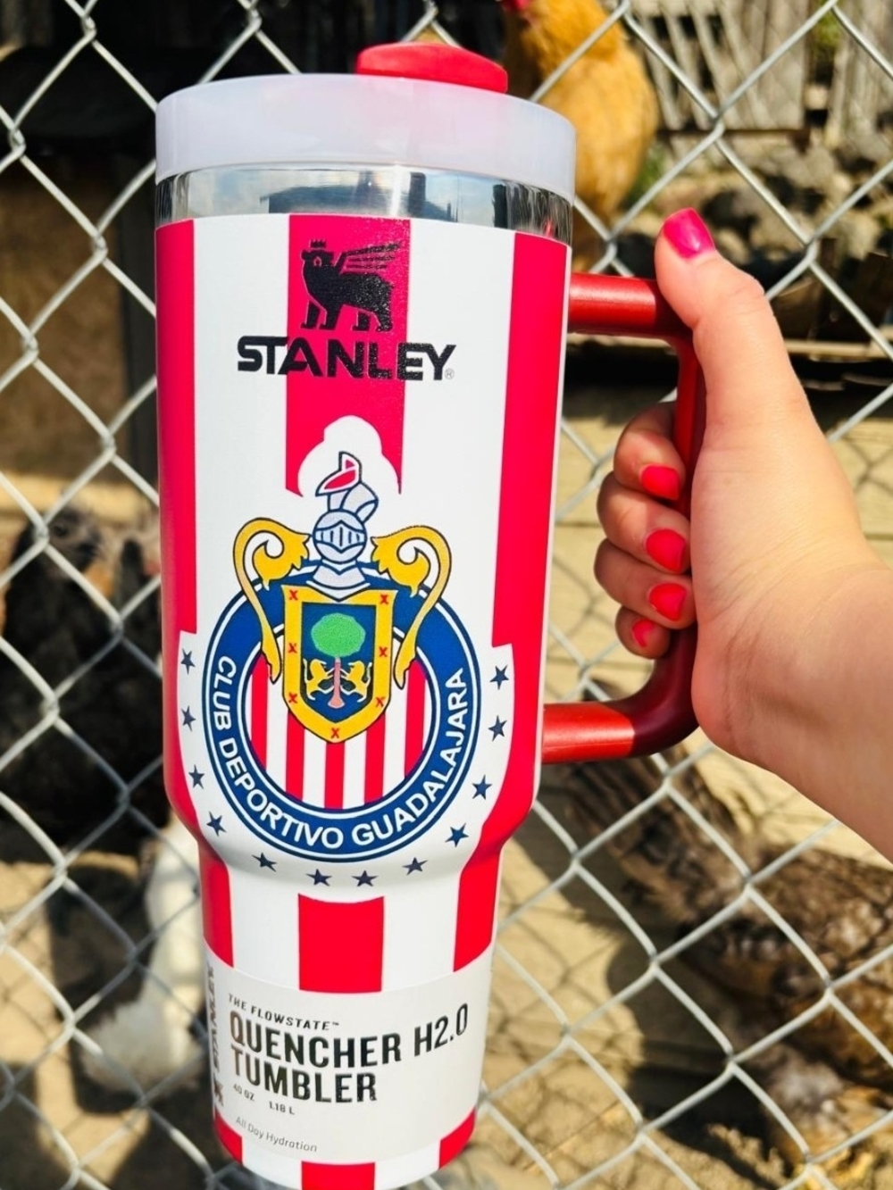Stanley Chivas Deportivo Quencher H2.0 Tumbler with Red Handle